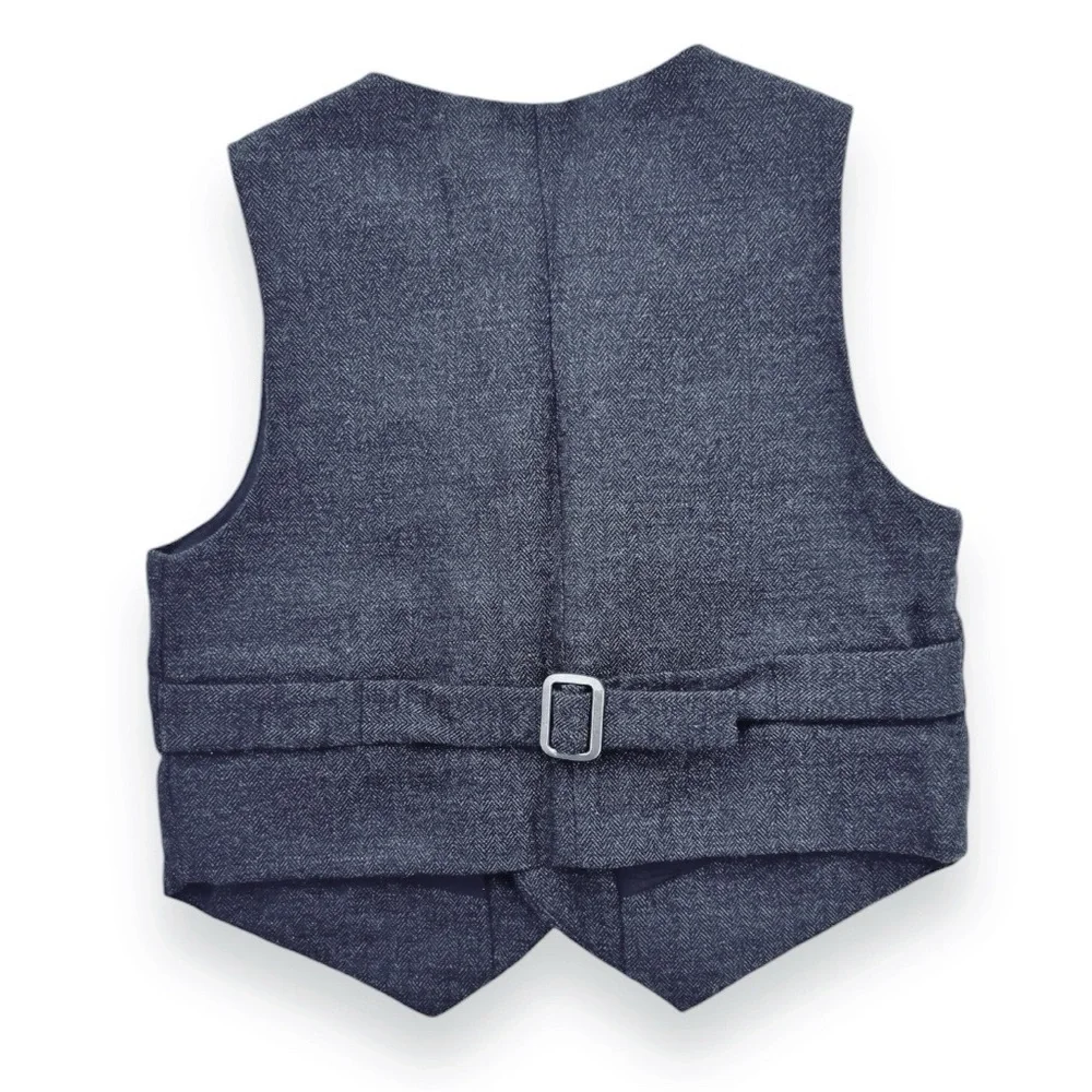 Janie and Jack Grey Wool Blend Vest